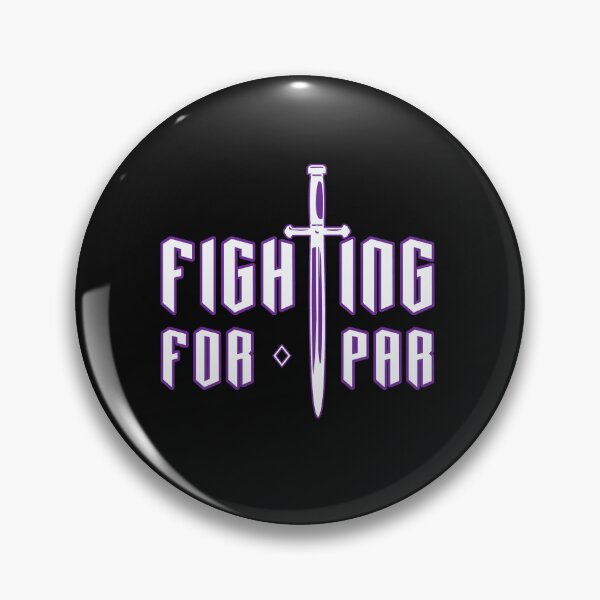Item preview, Fighting 4 Par Golf Phrase Battle Sword Heroic Font White designed and sold by FuddalanDesigns.