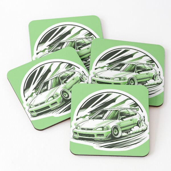 Item preview, Civic Charge Green designed and sold by mugooooo.