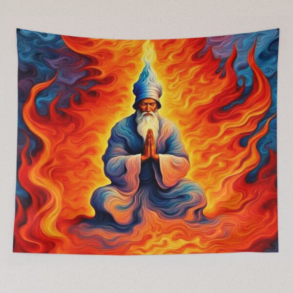 Item preview, Zoroaster praying within the eternal flames designed and sold by George Hutton Hunter.