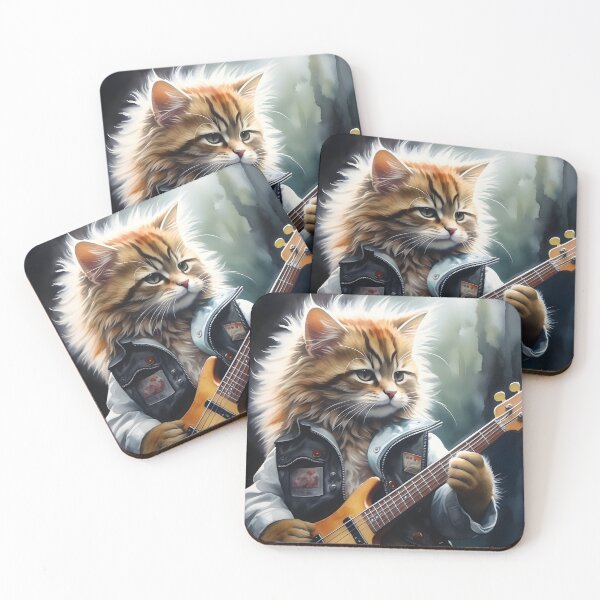 Item preview, Bass Cat - The Purr-l Jammer designed and sold by LSVart.