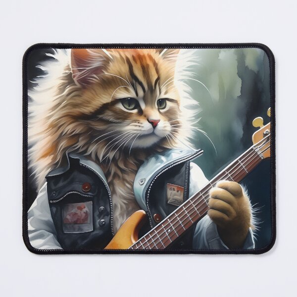 Item preview, Bass Cat - The Purr-l Jammer designed and sold by LSVart.