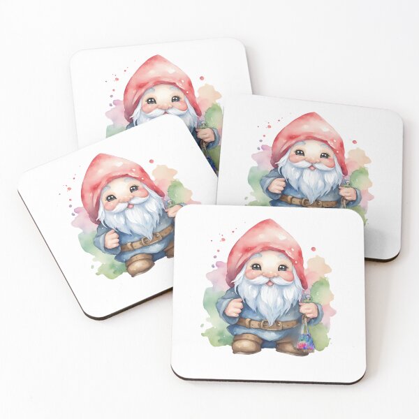 Item preview, KAWAII WATERCOLOR GNOME  designed and sold by KawaiiLyfe.