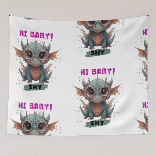 Item preview, Graphic T-shirt of cute baby dragons with glasses and many colors, #shy designed and sold by albertotv250.