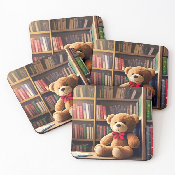 Item preview, Teddy bear on a bookshelf in an office designed and sold by Westcoast Kids.