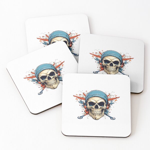 Item preview, Skull in Blue Bandana designed and sold by NordicBadger.
