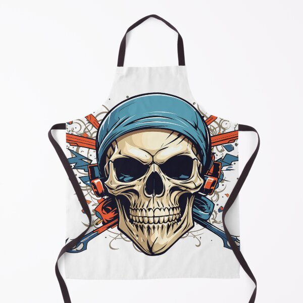 Item preview, Skull in Blue Bandana designed and sold by NordicBadger.