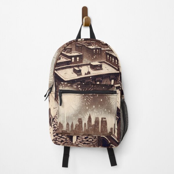 Item preview, Winter Magic Above the Cityscape designed and sold by PictorialWhimsy.