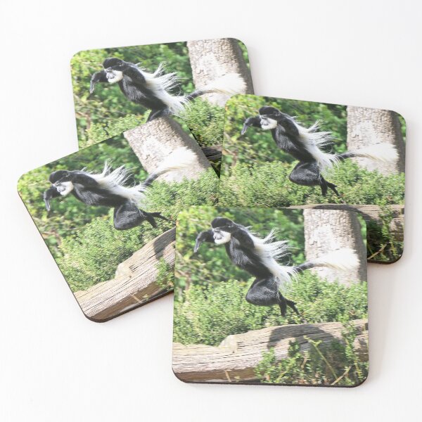 Item preview, vr 3463 - 3/ finition 2023 vallée des singes: Singes : le Colobe en plein Saut-  Okaio Créations Olavia-Olao designed and sold by o.okaïo.