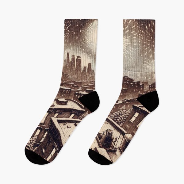 Item preview, Winter Magic Above the Cityscape designed and sold by PictorialWhimsy.