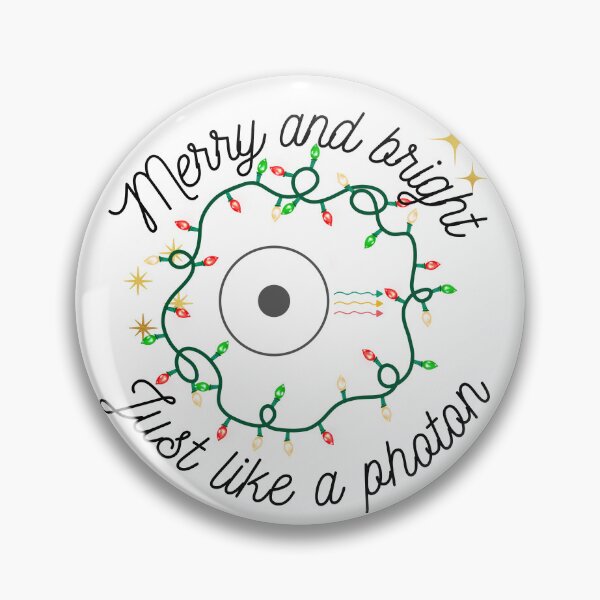 Item preview, Merry and bright, just like a photon, Physics christmas designed and sold by NoetherSym.