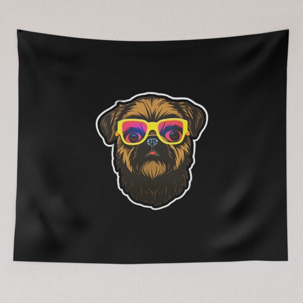 Item preview, Silly Glasses Brussels Griffon designed and sold by CUTEDOGGIEZ.