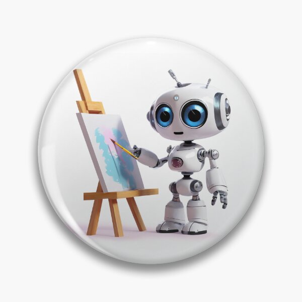 Item preview, Cute robot artist designed and sold by Westcoast Kids.