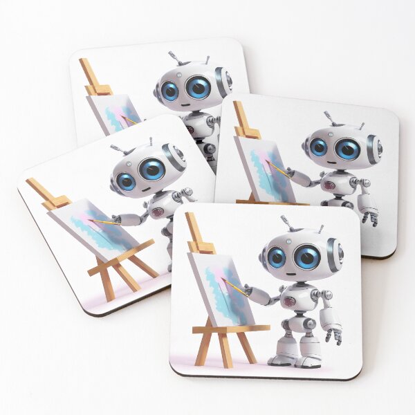 Item preview, Cute robot artist designed and sold by Westcoast Kids.