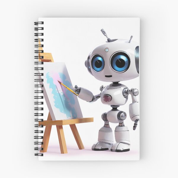 Item preview, Cute robot artist designed and sold by Westcoast Kids.