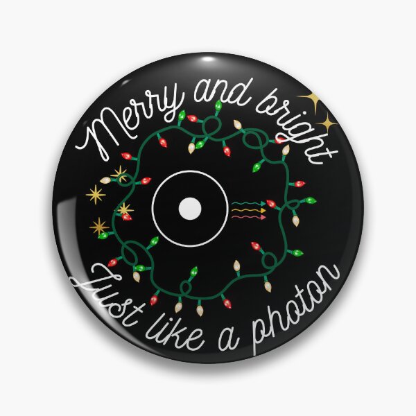 Item preview, Merry and bright, just like a photon, Physics christmas designed and sold by NoetherSym.