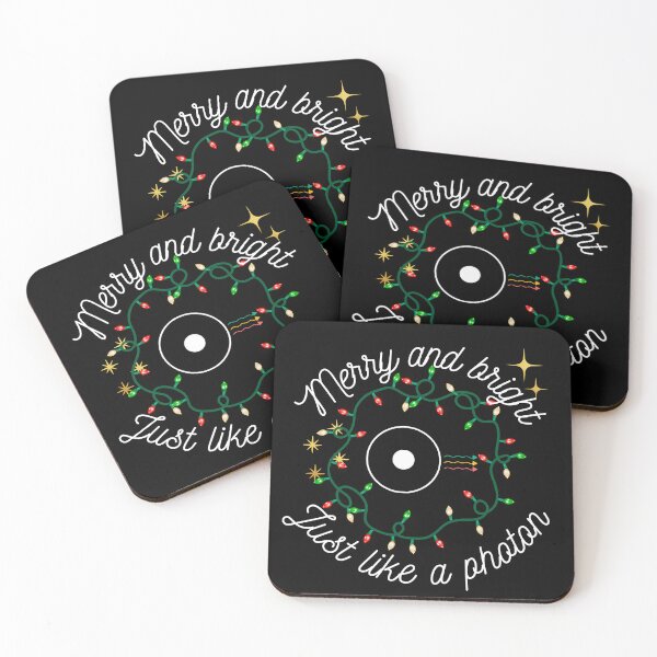 Item preview, Merry and bright, just like a photon, Physics christmas designed and sold by NoetherSym.