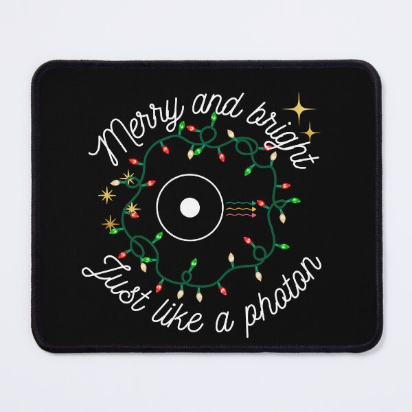 Item preview, Merry and bright, just like a photon, Physics christmas designed and sold by NoetherSym.
