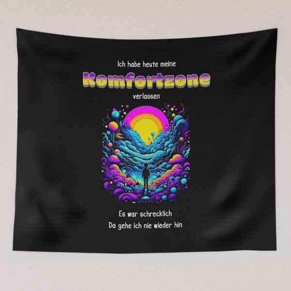 Item preview, I left my comfort zone today. It was terrible. I'll never go there again. Saying in German - funny designed and sold by Pflugart.