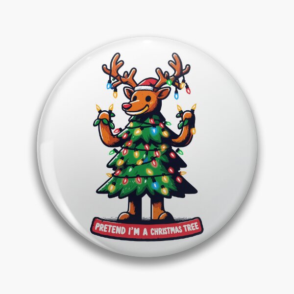 Artikelvorschau, Stellen Sie sich vor, ich wäre ein lustiges Rentier mit Weihnachtsbaum entworfen und verkauft von TomFrontierArt.