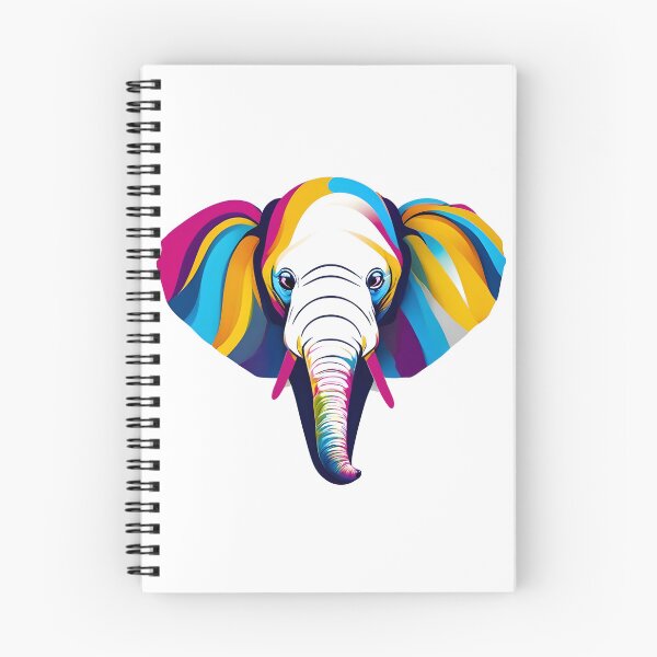 Item preview, The majestic beauty of this vibrant elephant portrait. With captivating colors. designed and sold by posterflunz.