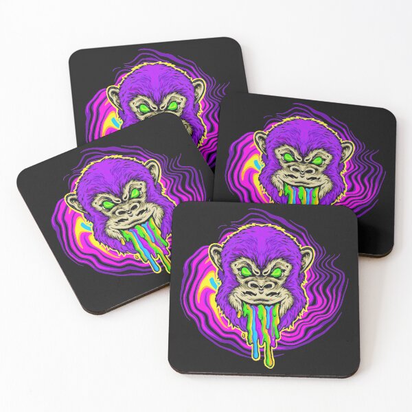 Item preview, Trippy monkey mascot psychedelic designed and sold by Dhirendra Rajpurohit.