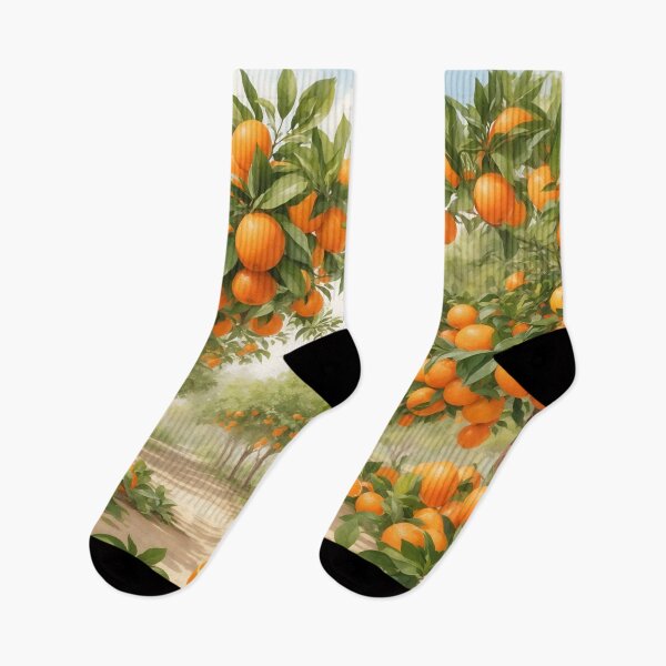 Item preview, Watercolor Orange in Garden Scenery designed and sold by Neranchara.