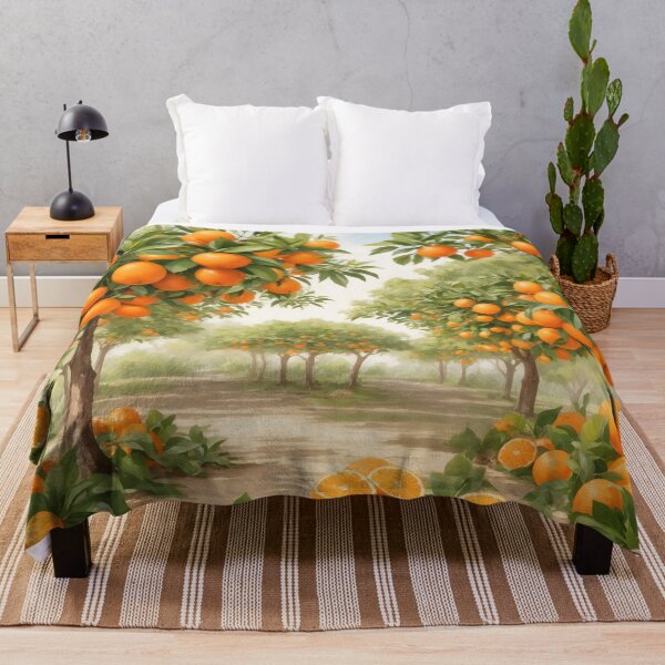 Item preview, Watercolor Orange in Garden Scenery designed and sold by Neranchara.