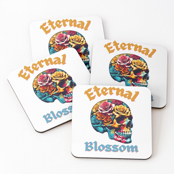 Item preview, Gothic Floral Skull - Eternal Blossom Pop Art designed and sold by CodedCraftsShop.