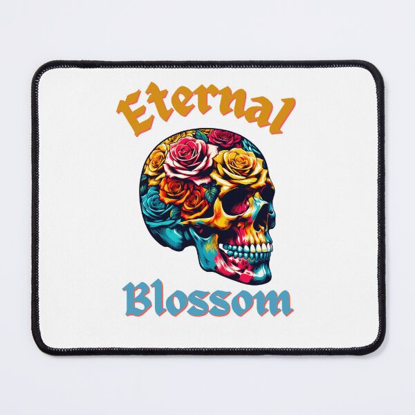 Item preview, Gothic Floral Skull - Eternal Blossom Pop Art designed and sold by CodedCraftsShop.