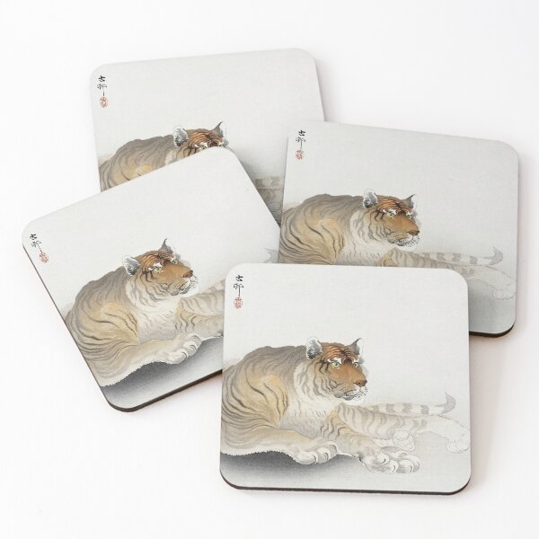 Item preview, Tiger (1900 - 1930) by Ohara Koson designed and sold by BossyCatHome.