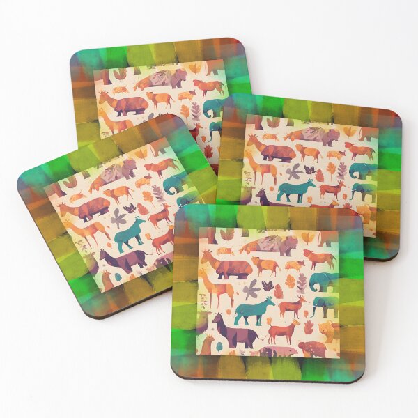 Item preview, safari in colorful background designed and sold by Moris-shop.