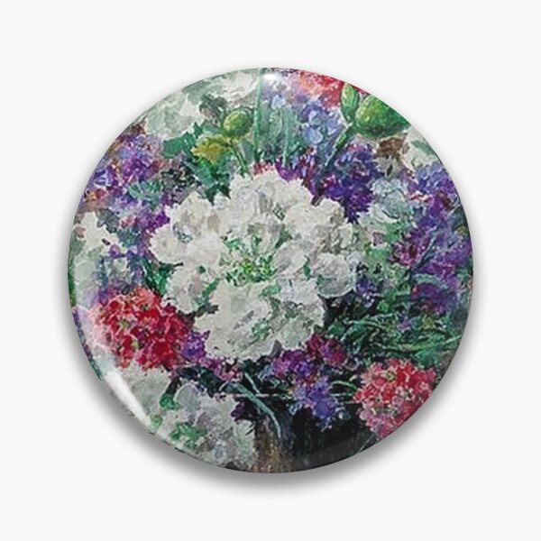 Item preview, Annie Pressland -White Carnations and Catmint Still Life designed and sold by tomorrowsart.