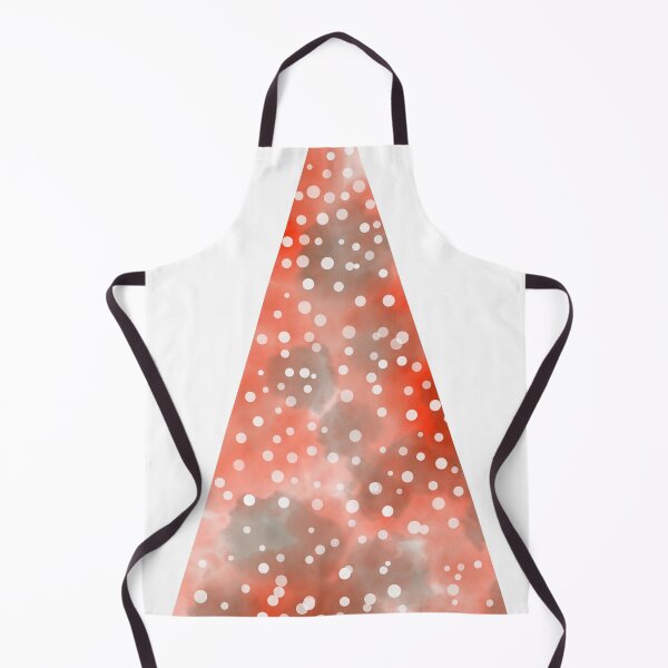 Item preview, Watercolor Christmas Tree covered in snow, vivid colors, delicate grey and orange red. designed and sold by My-fake-places.