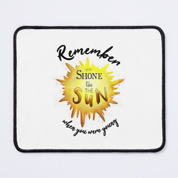 Item preview, Remember when you were young, you shone like the sun, Pink Floyd designed and sold by Audrey Janvier | AJD.