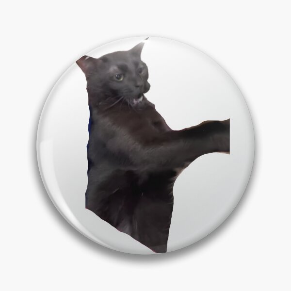 Item preview, black cat zoning out memes designed and sold by Reo12.