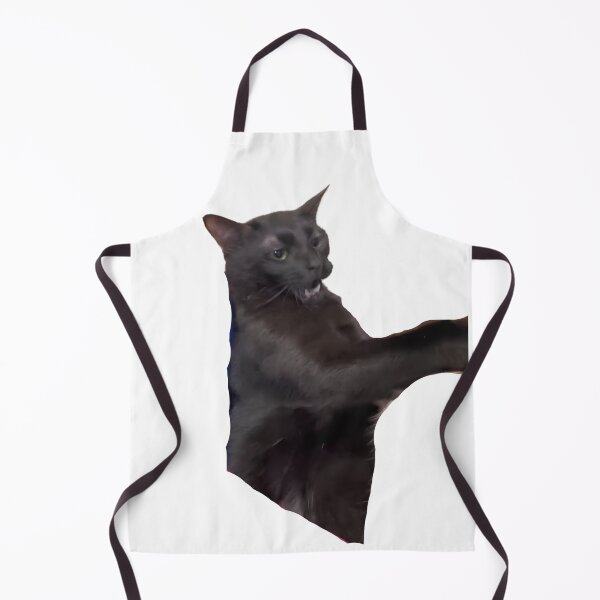 Item preview, black cat zoning out memes designed and sold by Reo12.