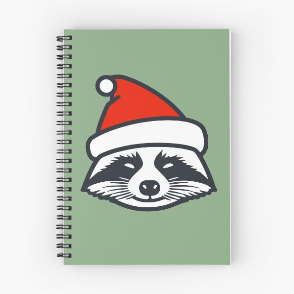 Item preview, Mapache con gorro de Papá Noel designed and sold by TheHellSong.