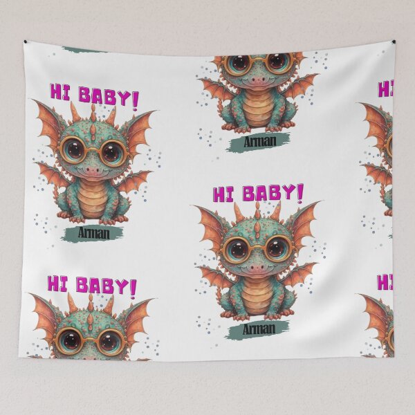 Item preview,  Graphic T-shirt of cute baby dragons with glasses and many colors, #Arman designed and sold by albertotv250.