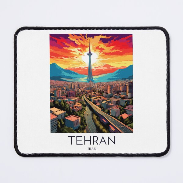 Item preview, A Pop Art Travel Print of Tehran - Iran  designed and sold by StudioRedKoala.