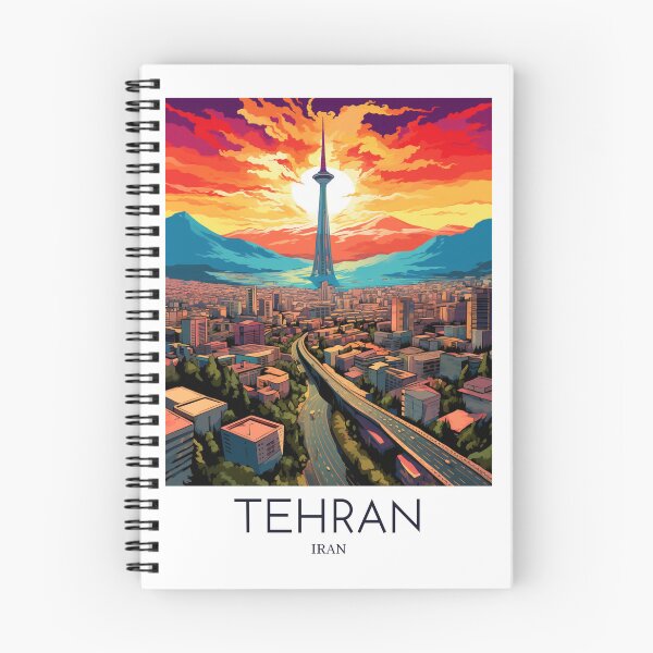 Item preview, A Pop Art Travel Print of Tehran - Iran  designed and sold by StudioRedKoala.