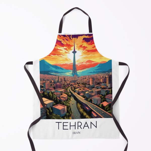 Item preview, A Pop Art Travel Print of Tehran - Iran  designed and sold by StudioRedKoala.