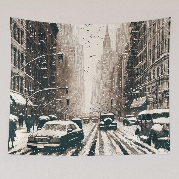 Item preview, Whispers of Winter in Snow-Kissed Streets designed and sold by PictorialWhimsy.