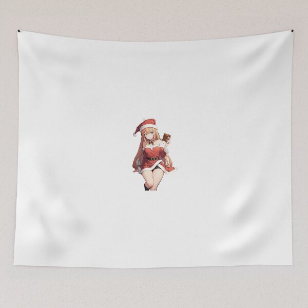 Item preview, Cute anime girl in santa outfit designed and sold by Wxjtecki.