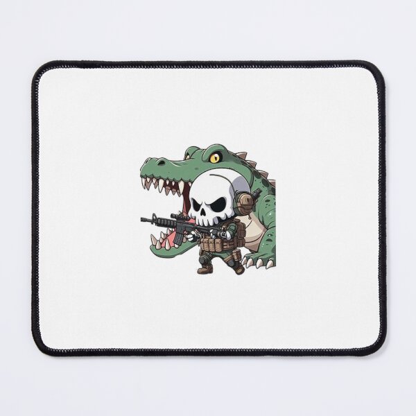 Item preview, Cute skeleton in tactical gear with crocodile designed and sold by Wxjtecki.