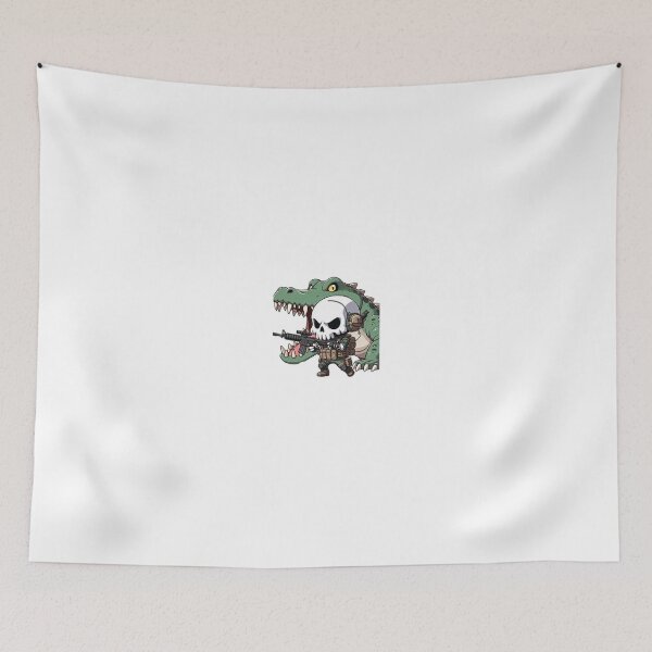 Item preview, Cute skeleton in tactical gear with crocodile designed and sold by Wxjtecki.