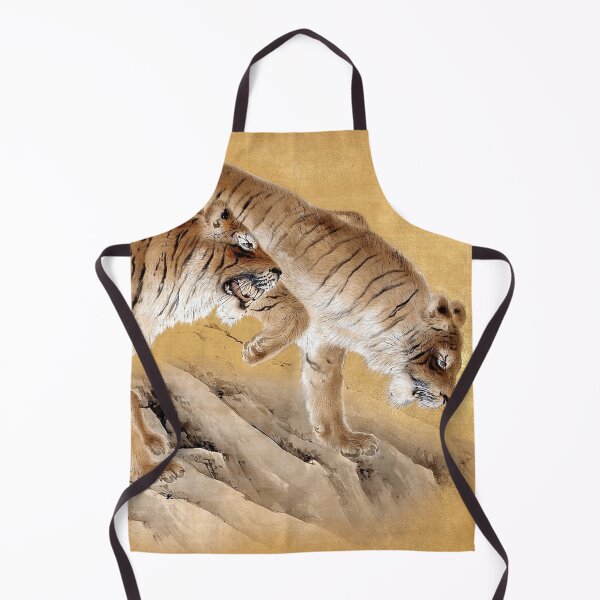 Item preview, Tigers by Mountain Streams (1892-1895) by Kishi Chikudō designed and sold by BossyCatHome.