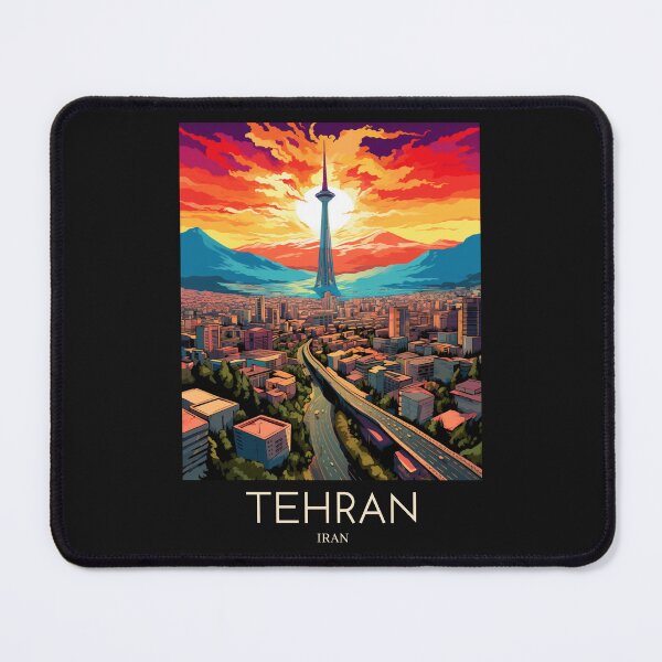 Item preview, A Pop Art Travel Print of Tehran - Iran  designed and sold by StudioRedKoala.