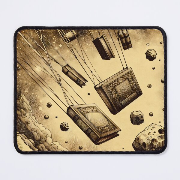 Item preview, Books Adrift in Cosmic Dust designed and sold by PictorialWhimsy.