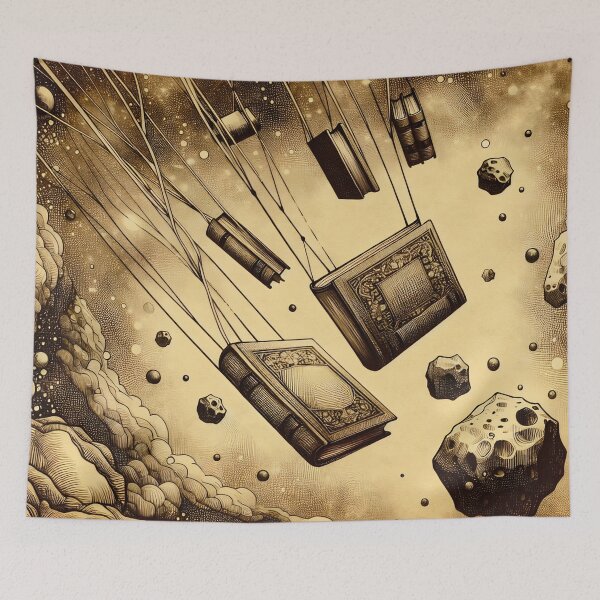 Item preview, Books Adrift in Cosmic Dust designed and sold by PictorialWhimsy.