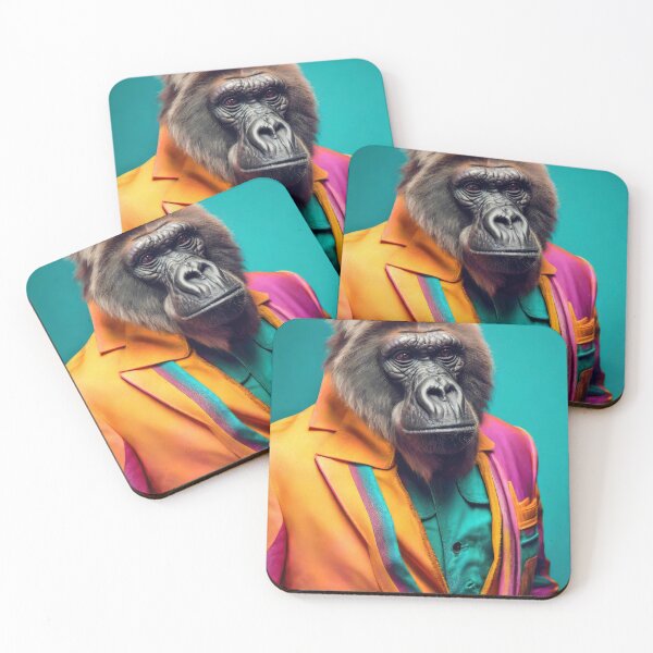 Item preview, Gorilla dressed in a retro colorful suit designed and sold by Westcoast Kids.